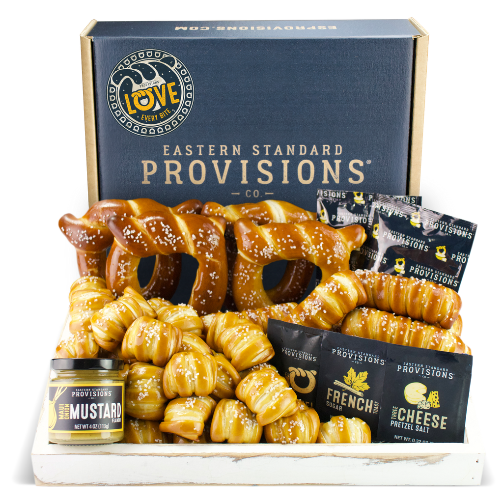 Soft Pretzels, Salts & Sauces Variety Box - ESPCO